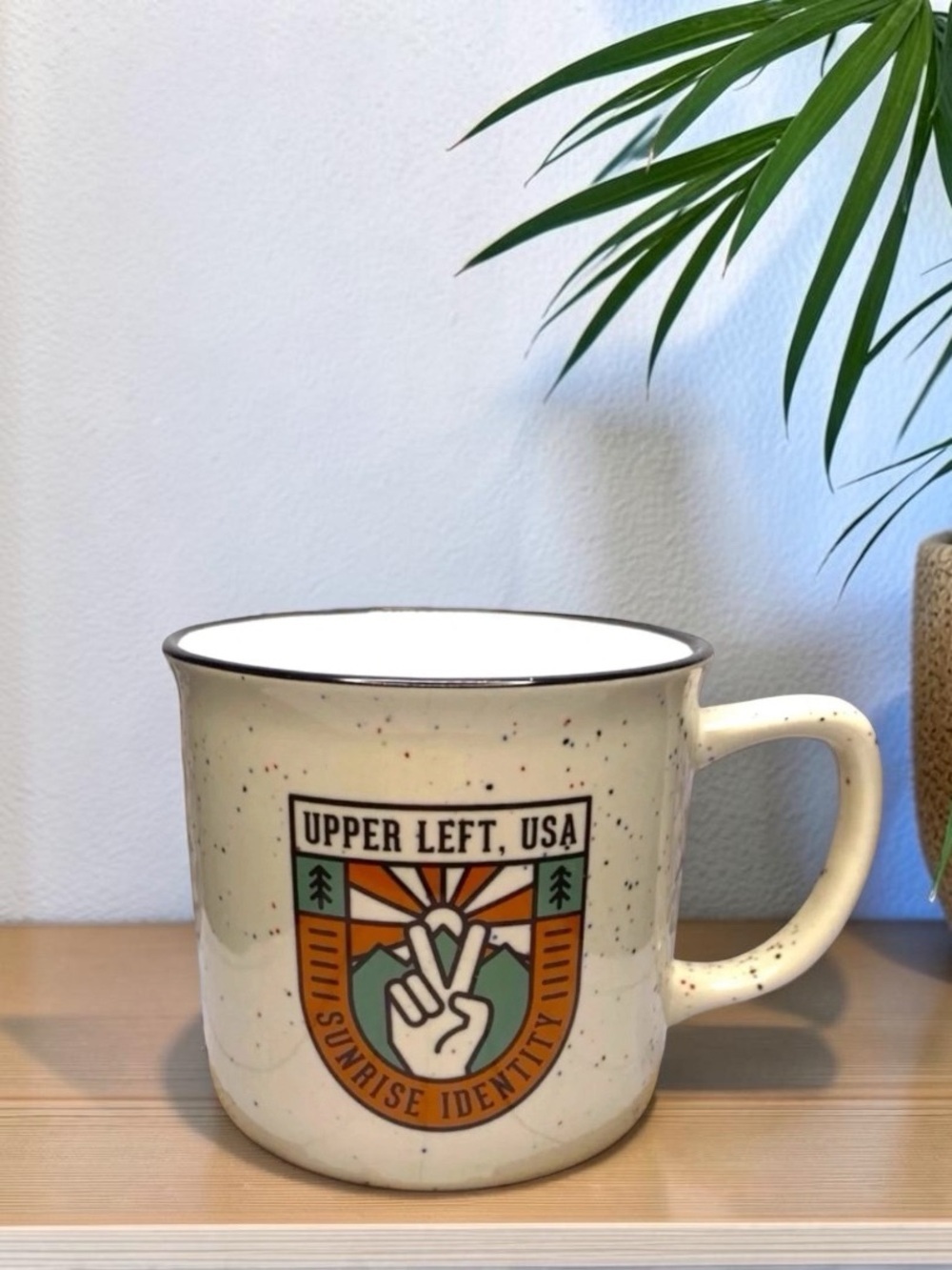 Upper Left USA Camp Fire Coffee Mug - Pacific Northwest - Washington - Oregon
